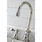 Kingston Brass KS2986BAL Heirloom Widespread Bathroom Faucet W/ Brass Pop-Up, Nickel KS2986BAL - alternate 3